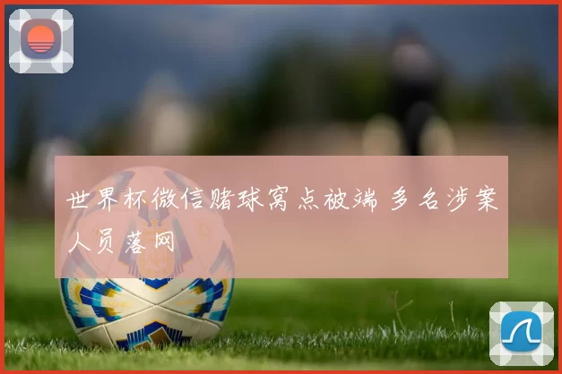 世界杯微信赌球窝点被端 多名涉案人员落网
