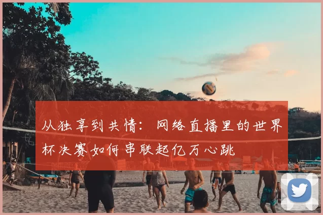 从独享到共情:网络直播里的世界杯决赛如何串联起亿万心跳